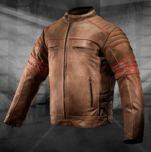 Load image into Gallery viewer, "Motorosa" Biondo Rider Jacket - Brown Leather