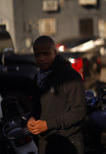 Load image into Gallery viewer, Melrose Moto Unisex Hoodie in Black