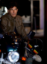 Load image into Gallery viewer, Brown Leather Gasser Riding Jacket by Highway 21