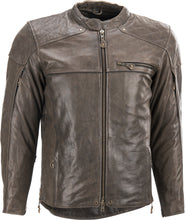 Load image into Gallery viewer, Brown Leather Gasser Riding Jacket by Highway 21