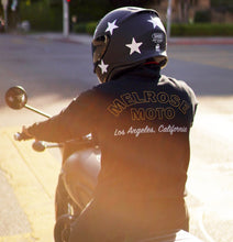 Load image into Gallery viewer, Melrose Moto Unisex Hoodie in Black