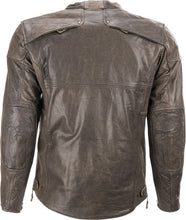 Load image into Gallery viewer, Brown Leather Gasser Riding Jacket by Highway 21