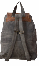 Load image into Gallery viewer, Upcycled Patched Canvas & Leather - Backpack