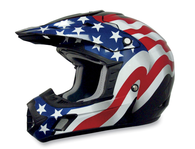 american flag dirt bike helmets HHH DOT Youth & Kids Helmet for Dirtbike ATV with VISOR-RED-USA Intermediate Oval AFX FX-17 (American) Flag Helmet