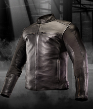 Load image into Gallery viewer, "Motorosa" Black Leather Rider Jacket
