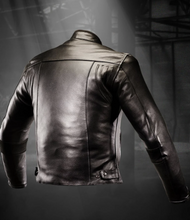 Load image into Gallery viewer, "Motorosa" Black Leather Rider Jacket
