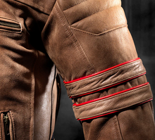 Load image into Gallery viewer, "Motorosa" Biondo Rider Jacket - Brown Leather
