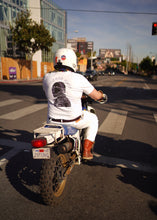 Load image into Gallery viewer, Night Rider Tee in White - Unisex
