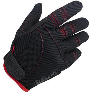 Biltwell Moto Gloves - Black & Red