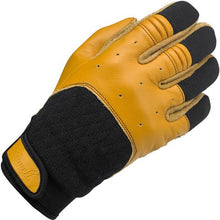 Load image into Gallery viewer, Biltwell Bantam Leather Hybrid Gloves - Tan &amp; Black
