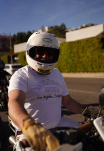 Night Rider Tee in White - Unisex