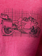 Load image into Gallery viewer, Moto Schematic T-Shirt - Faded Maroon
