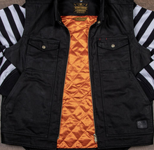 Load image into Gallery viewer, The Convert Vest &amp; Rider Jacket (Black) - 3 Sleeve Styles Included
