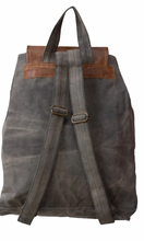 Load image into Gallery viewer, Upcycled Patched Canvas &amp; Leather - Backpack
