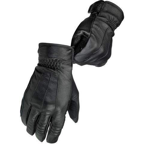 Biltwell® Work Gloves - Black/Black Suede - 100% Heavy Duty
