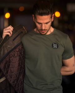 Classic Crew Tee in Military Green