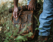 Load image into Gallery viewer, “The Roosevelt” Buffalo Leather Backpack
