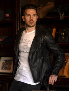 Slim Fit Leather Pearl Jacket - Highway 21